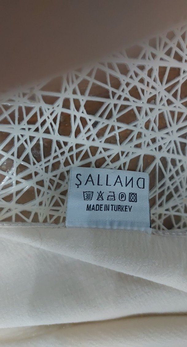 Bej Kadın Bohem Drape Şal - Görsel 3