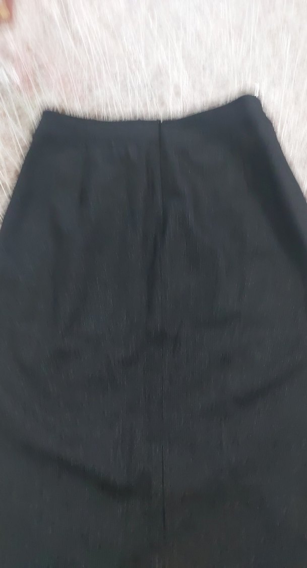 Siyah Pilili Midi Kalem Etek - Görsel 3