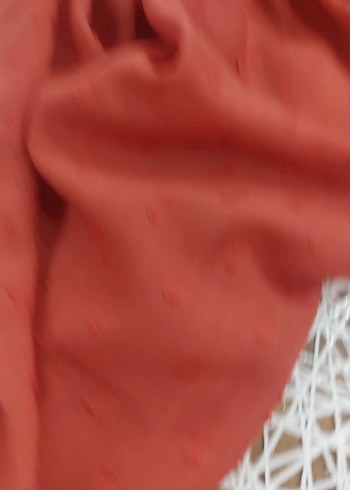 Kadın Kırmızı Drapeli Şal - Görsel 2