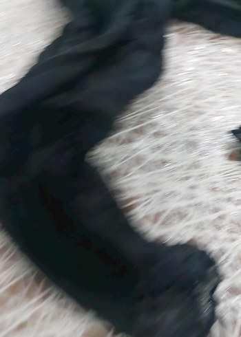 Siyah, Örtülü Kadın İpek Fular - Görsel 3