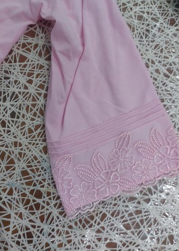 Pembe Uzun Kollu Kadın Pijama Takımı - Görsel 3