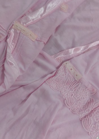 Pembe Uzun Kollu Kadın Pijama Takımı - Görsel 5