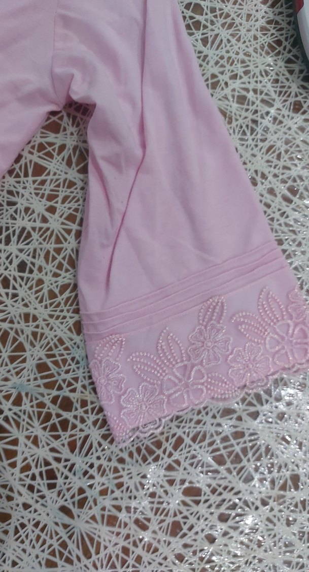 Pembe Uzun Kollu Kadın Pijama Takımı - Görsel 3