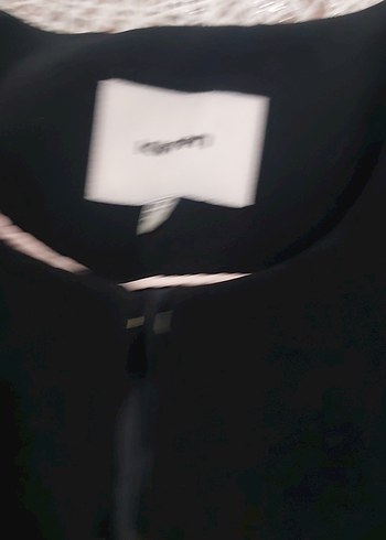 Düğmeli Siyah Mini Kadın Blazer Ceket - Görsel 3