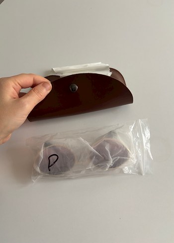 Bej Minimalist Kadın Güneş Gözlüğü - Görsel 8