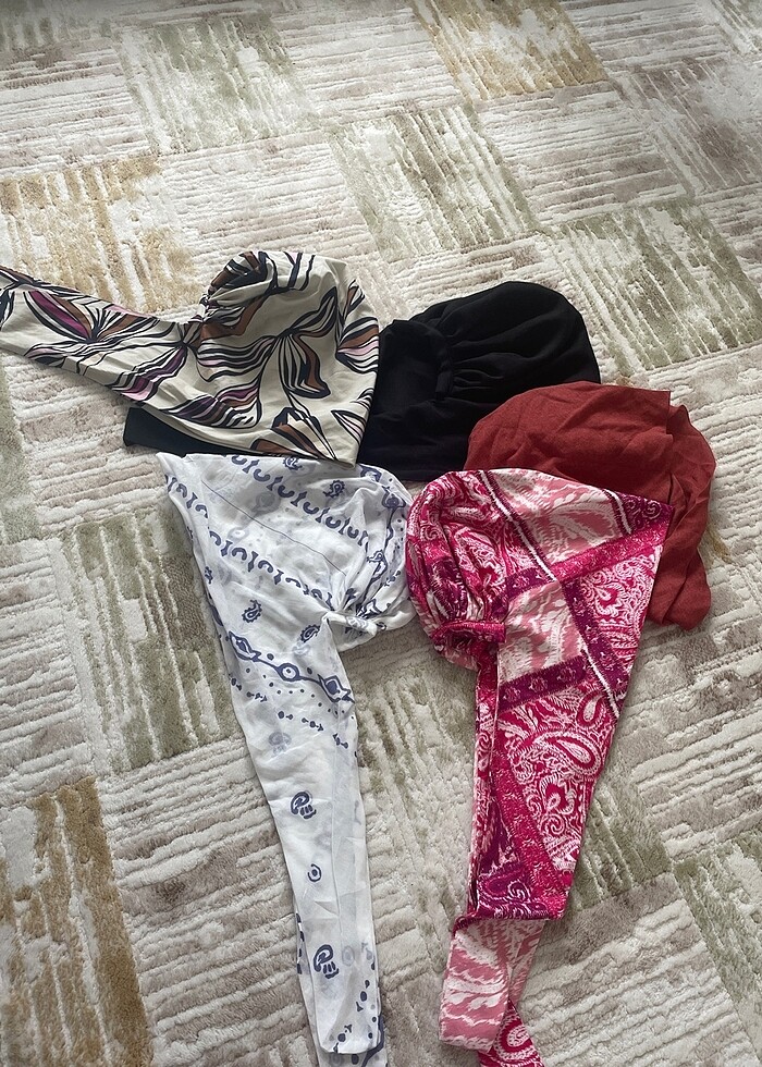 Tasarım bone şal - Görsel 2