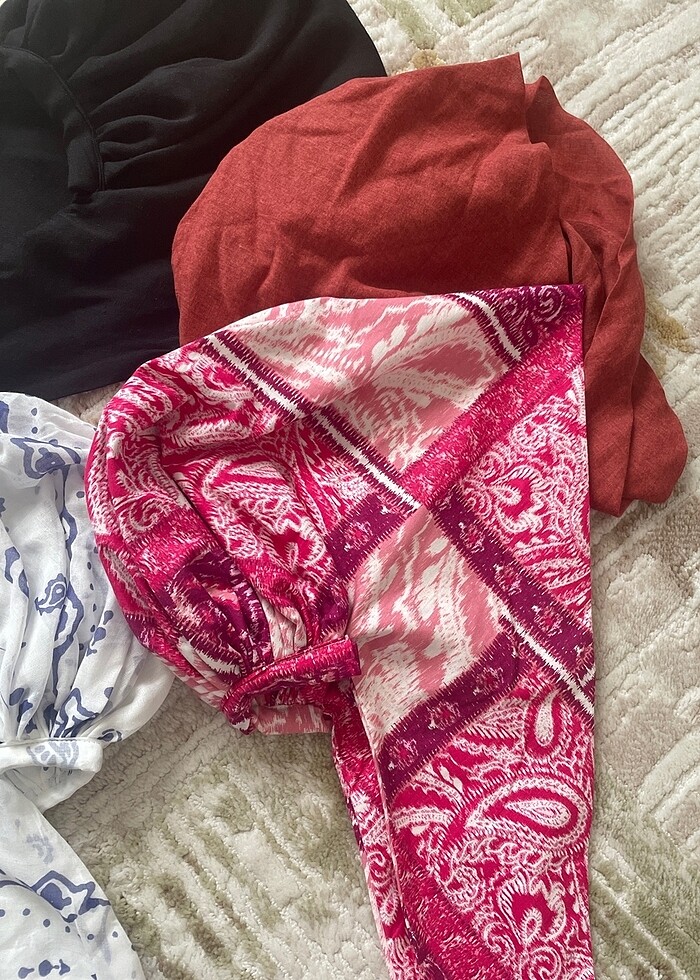 Tasarım bone şal - Görsel 4