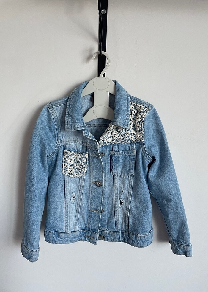 Kız çocuk kot ceket - Görsel 2