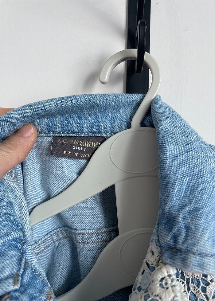 Kız çocuk kot ceket - Görsel 4