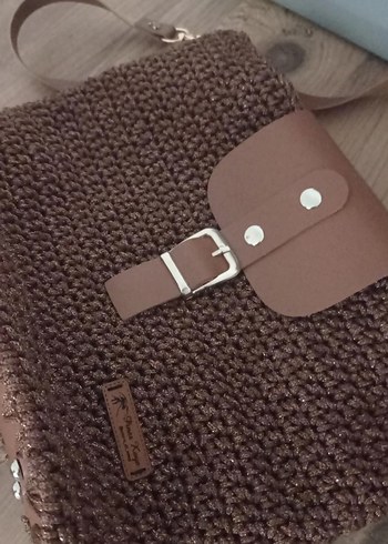 Zara Bohem Kahverengi Orgu Omuz Cantasi