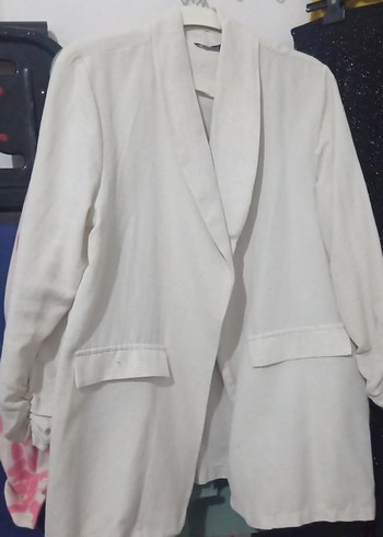 Mango Ekru Sal Yaka Blazer Ceket