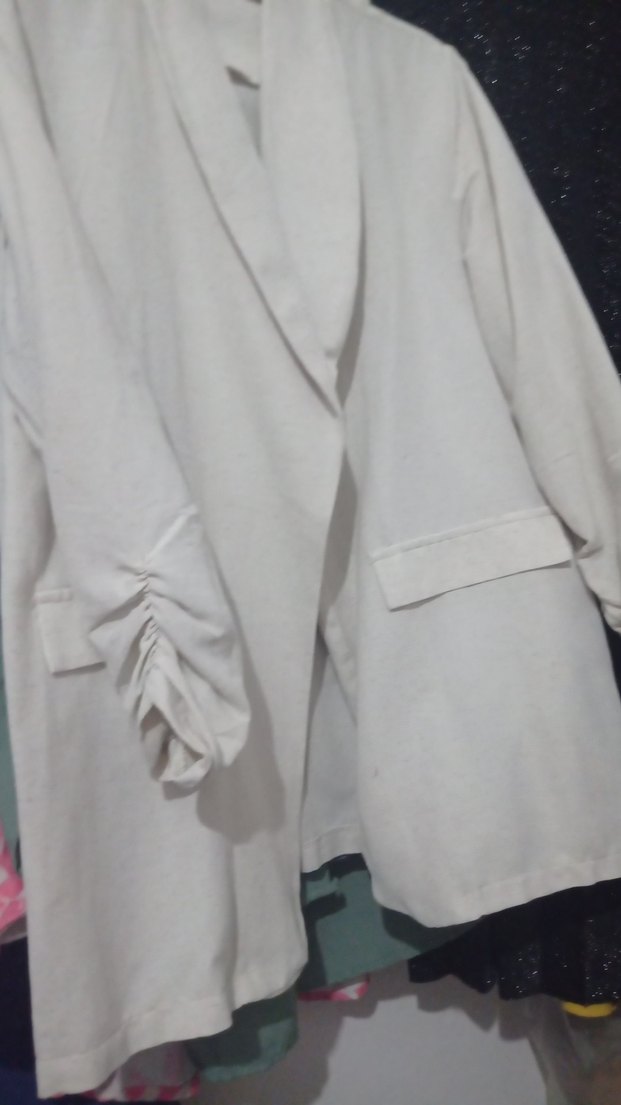Ekru Şal Yaka Blazer Ceket — görsel 2/4