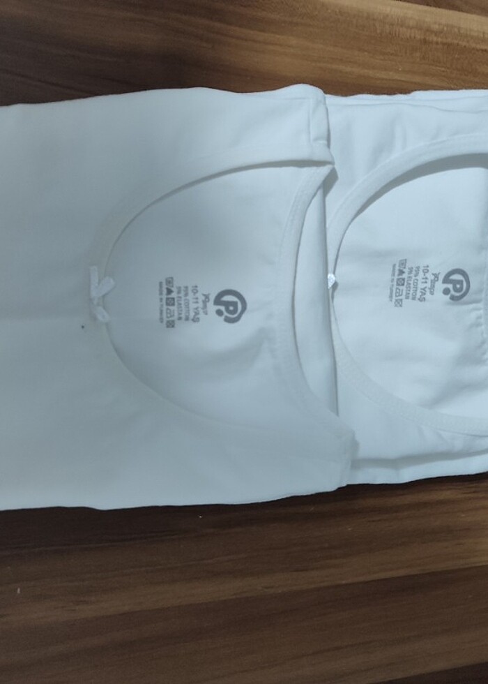 Panço kız çocuk atlet 4 adet 10-11 yaş aralıgı - Görsel 4