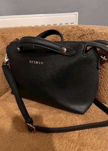 Siyah Deri BEYMEN Kadın Çanta - Görsel 2