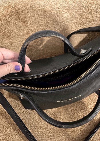 Siyah Deri BEYMEN Kadın Çanta - Görsel 3