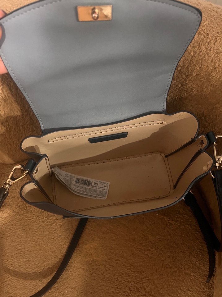 Gri Deri Kadın El Çantası - Görsel 4