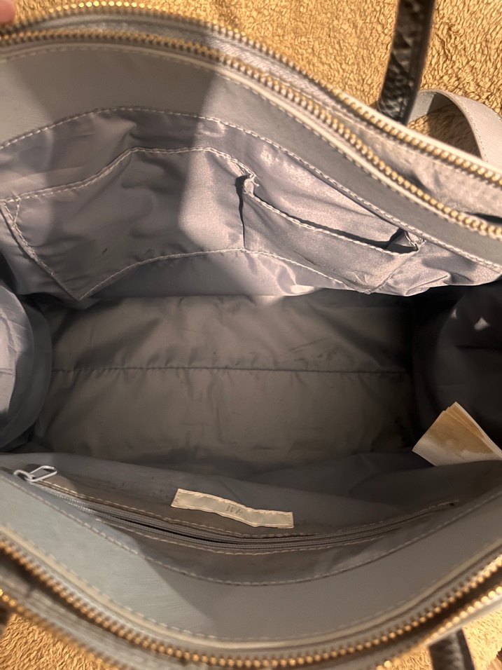 Gri Deri Yılan Desenli Kadın Çanta HM - Görsel 4