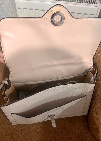 Bej Deri Mango Çanta - Görsel 4