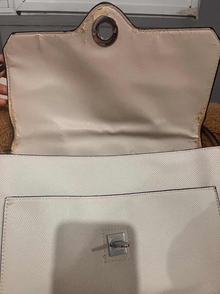 Bej Deri Mango Çanta - Görsel 3