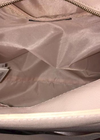 Bej Deri Kadın El Çantası H&M - Görsel 6