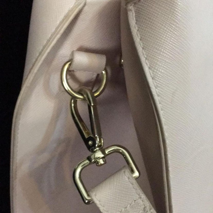 Bej Deri Kadın El Çantası H&M - Görsel 3