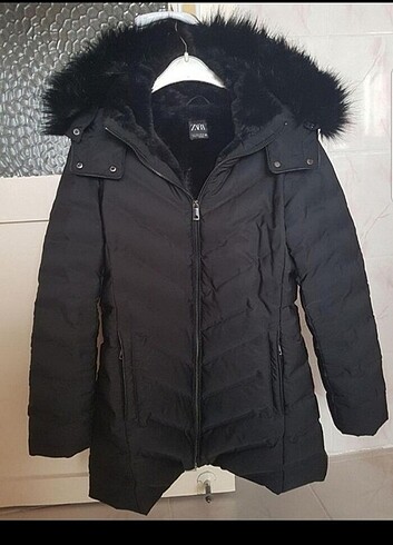 Zara kuş tüğü mont
