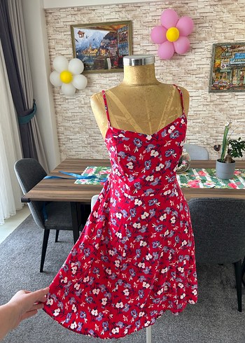 Günlük Askılı Kısa Elbise - Görsel 3