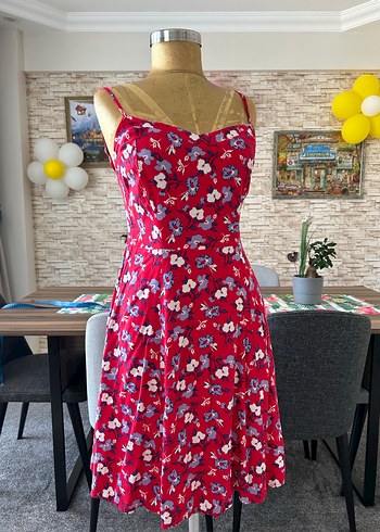 Günlük Askılı Kısa Elbise - Görsel 7