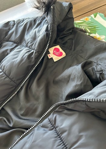 Siyah Kürklü Kadın Kışlık Mont - Görsel 8