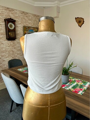 m Beden beyaz Renk Crop Atlet
