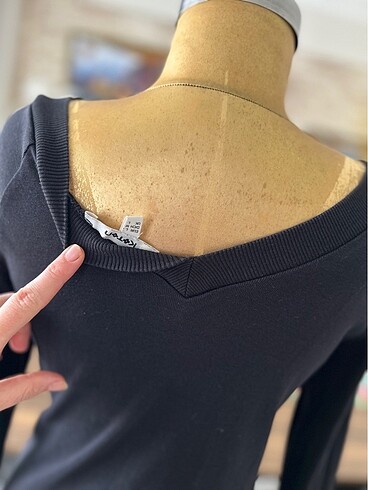 Koton Kadın V Yaka Sweatshirt - Görsel 6