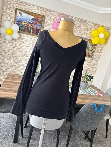 Koton Kadın V Yaka Sweatshirt - Görsel 5