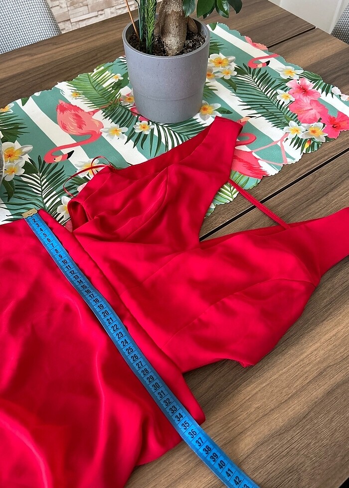 Bel Dekolteli Uzun Gece Elbisesi - Görsel 5