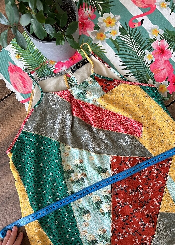 İnce Askılı Uzun Elbise - Görsel 4