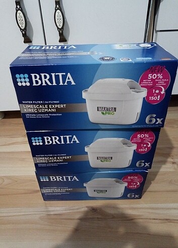 6 adet brita filtre 