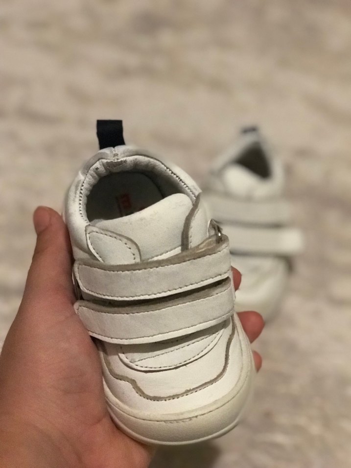 Çocuk Beyaz Cırt Cırtlı Spor Ayakkabı - Görsel 3