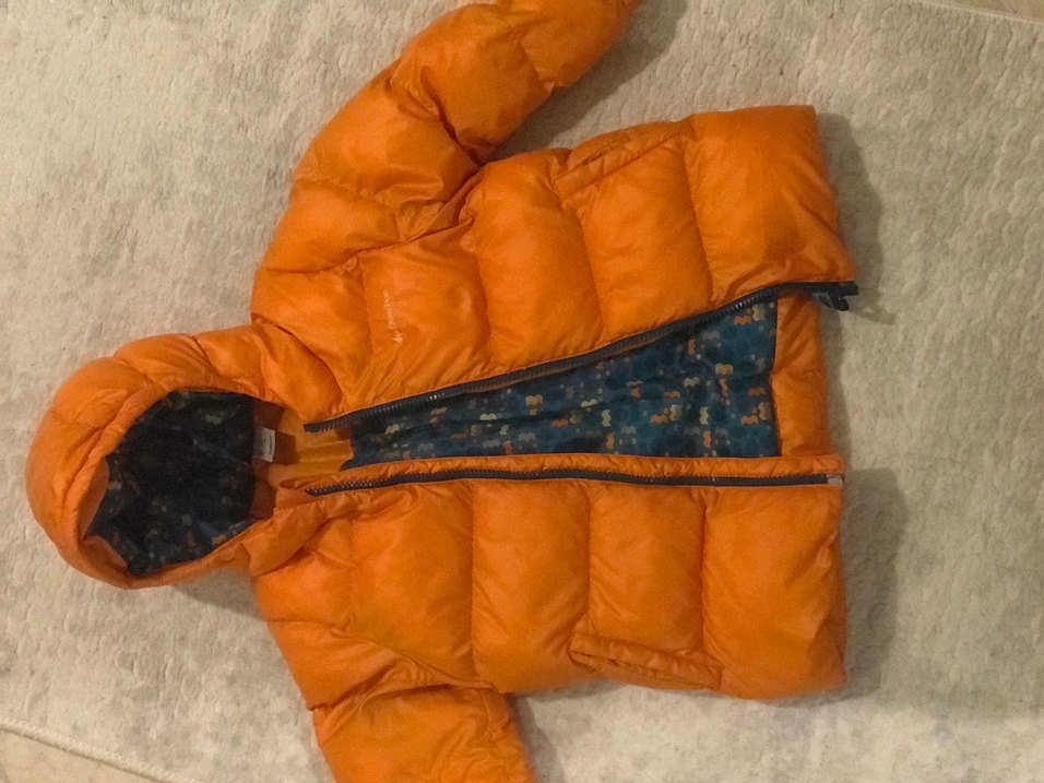 Turuncu Kapüşonlu Erkek Çocuk Mont - Görsel 2