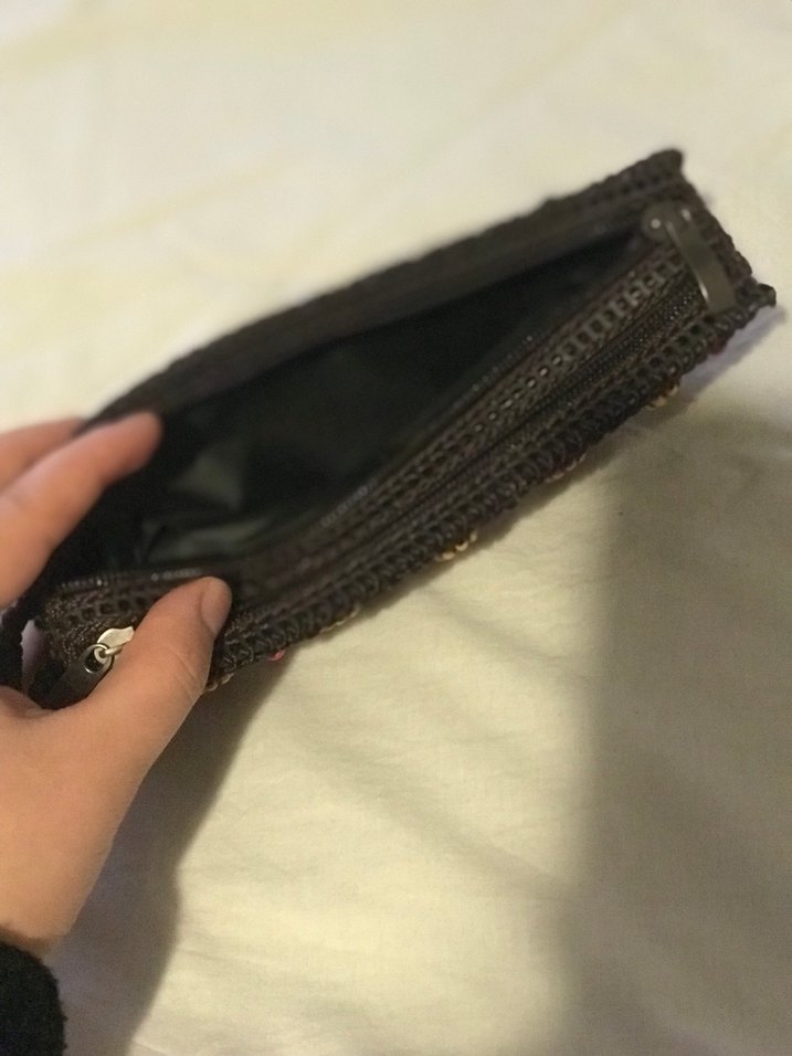 Boncuk İşlemeli Bohem Kadın Portföy Cüzdan - Görsel 4