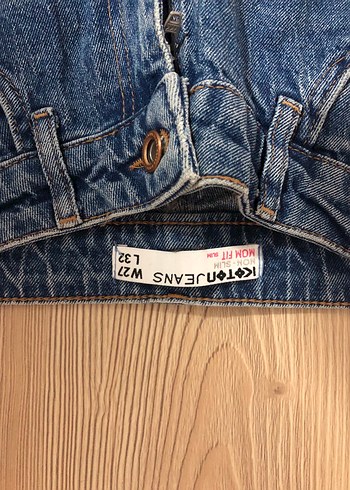 Koton Kadın Mavi Denim Midi Kot Pantolon