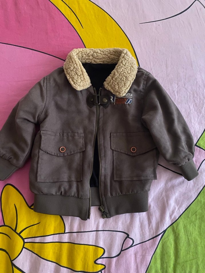 Kürklü Yaka Detaylı Erkek Çocuk Ceket - Görsel 3