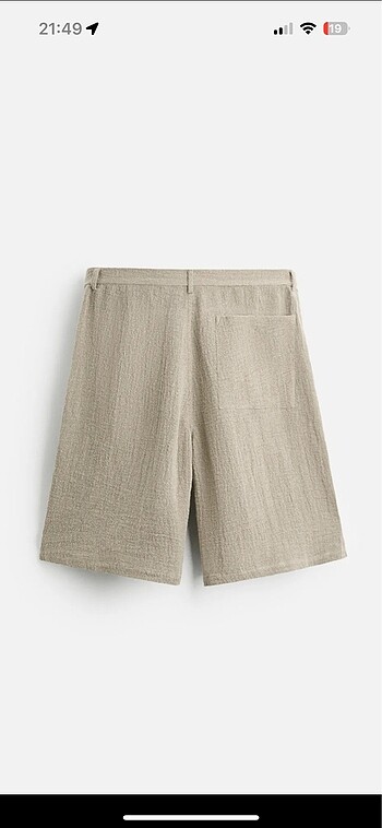 Zara Zara Keten Bermuda