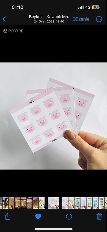 PIGGY STICKER SHEET