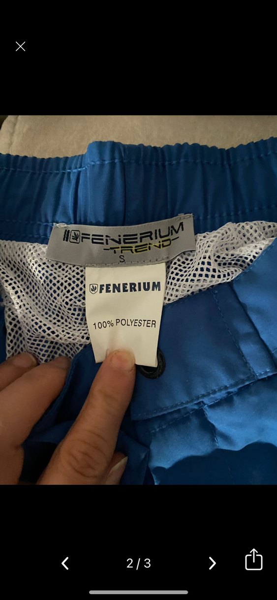 Fenerbahçe Erkek Mavi Spor Şort - Görsel 2