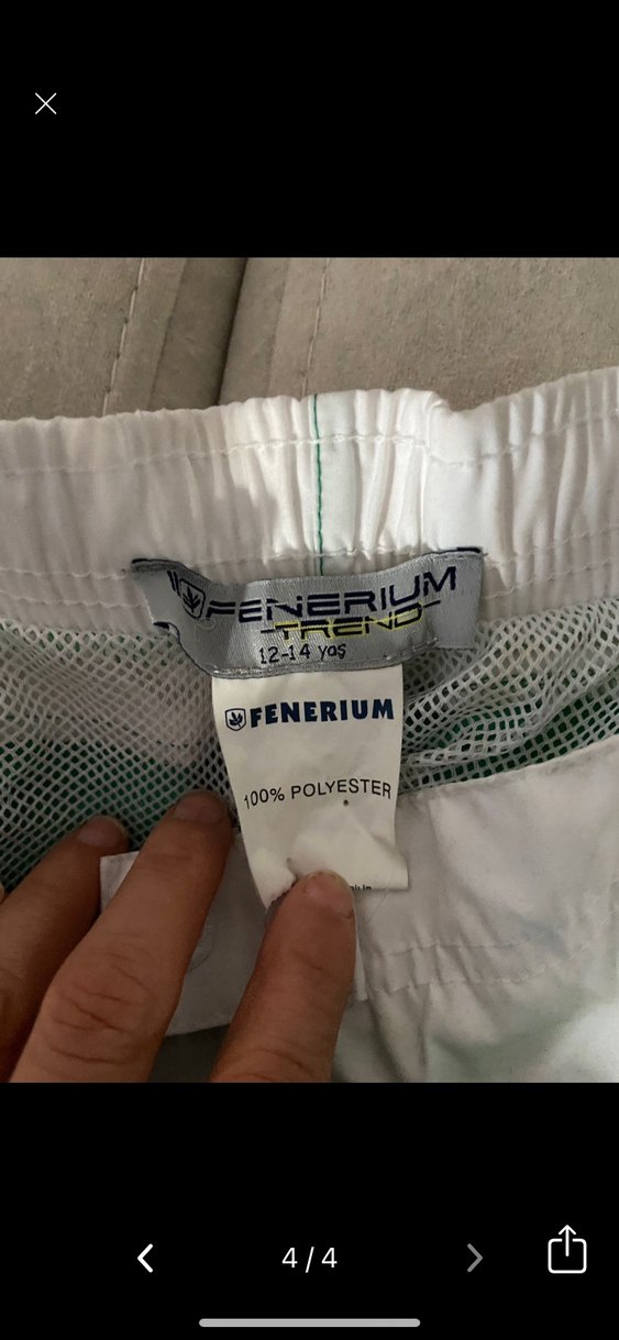 Yeşil Kemerli Erkek Midi Şort - Görsel 3