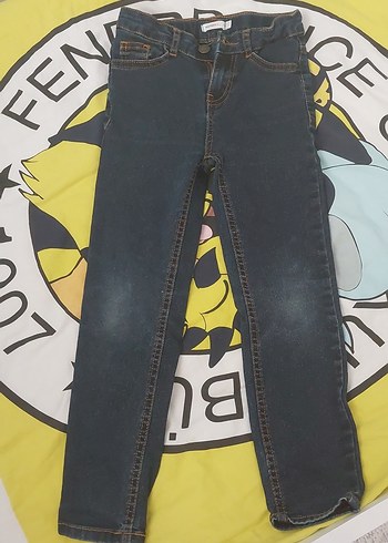 Erkek Çocuk Koyu Mavi Denim Pantolon