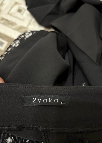 Diğer Kadın Siyah Fermuarlı Kumaş Pantolon