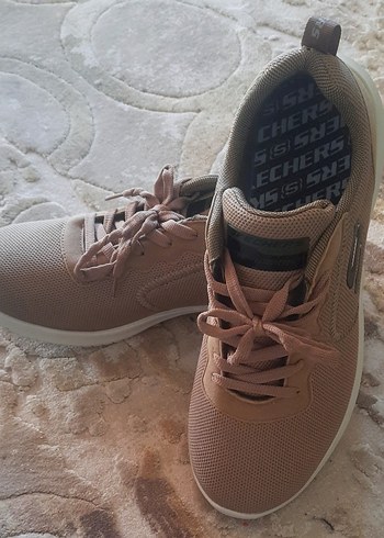 SKECHERS Bej Bağcıklı Erkek Spor Ayakkabı (42 numara)
