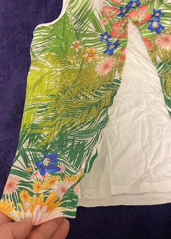 Çiçek Desenli Bohem Hamile Bluzu - Görsel 3