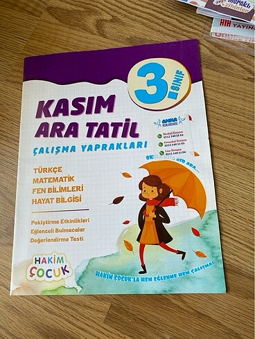 3. SINIF HAKİM ÇOCUK KASIM ARA TATİL KİTABI