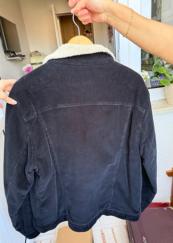 Düğmeli Gri Denim Erkek Ceket - Görsel 3